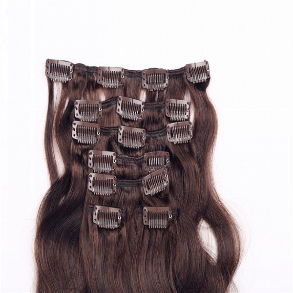 Wholesale remy top grade clip in human hair extensions uk WJ033